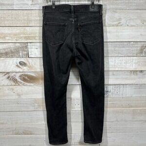 Levis Jeans Womens 10 Black Classic Mid Rise Skinny Stretch Pockets